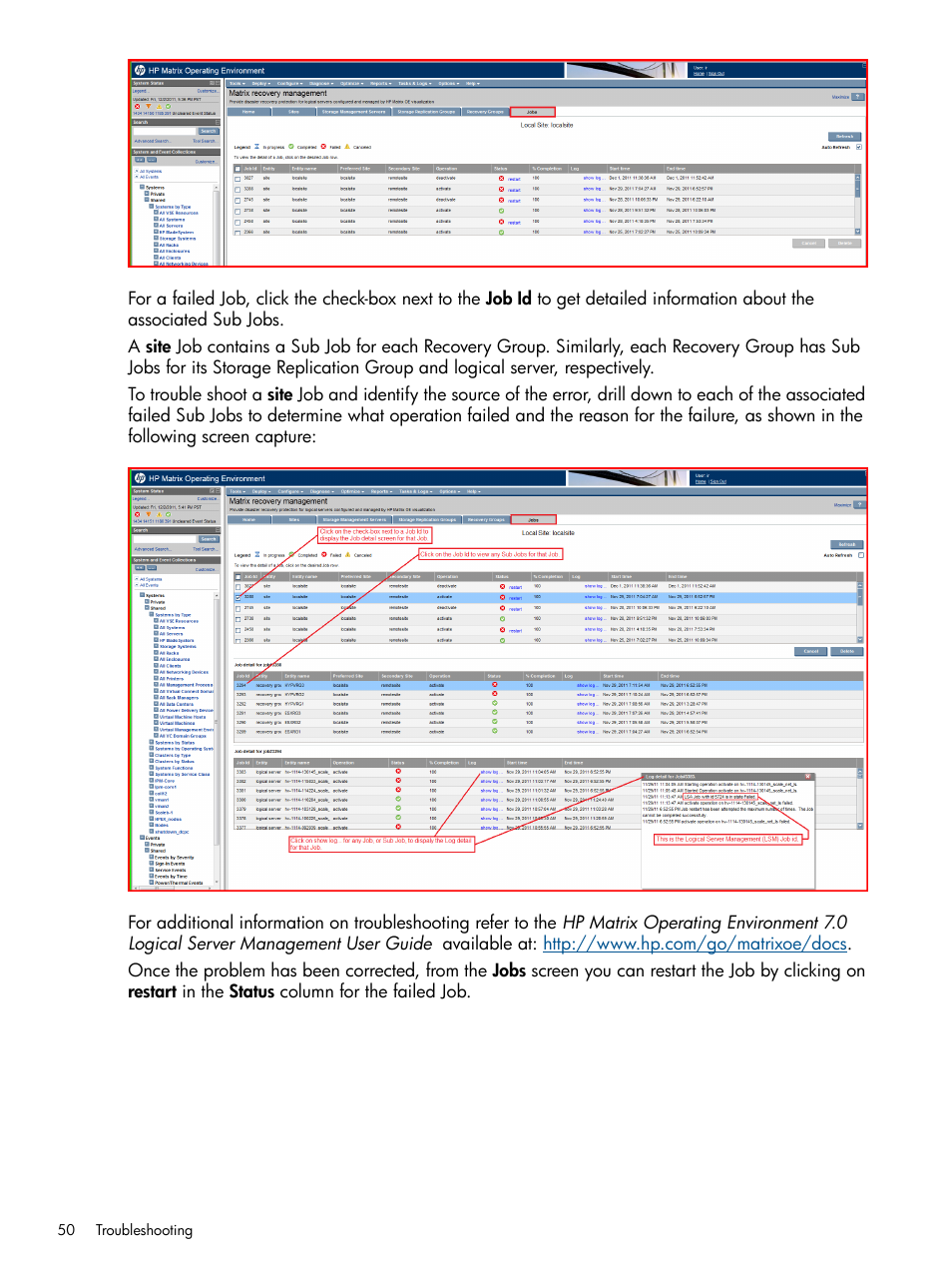 HP Matrix Operating Environment Software User Manual | Page 50 / 58