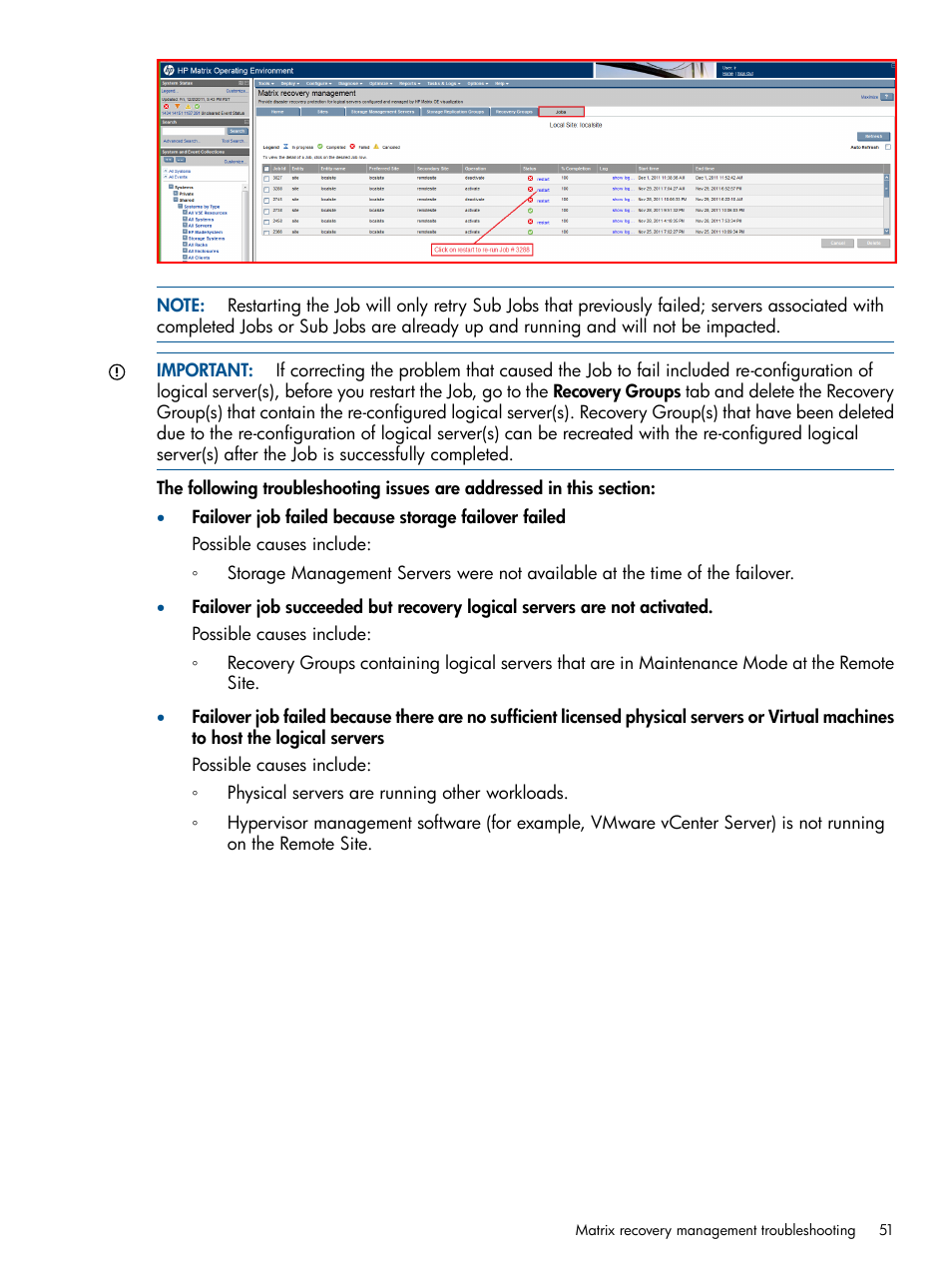 HP Matrix Operating Environment Software User Manual | Page 51 / 58