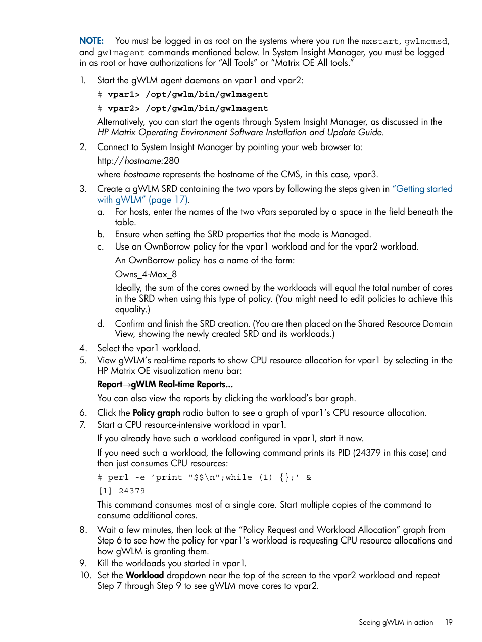 HP Matrix Operating Environment Software User Manual | Page 19 / 67