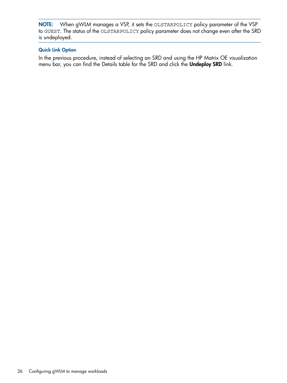HP Matrix Operating Environment Software User Manual | Page 26 / 67