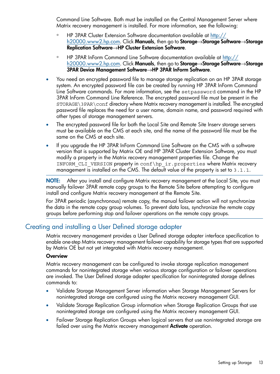 Creating and installing a | HP Matrix Operating Environment Software User Manual | Page 13 / 71