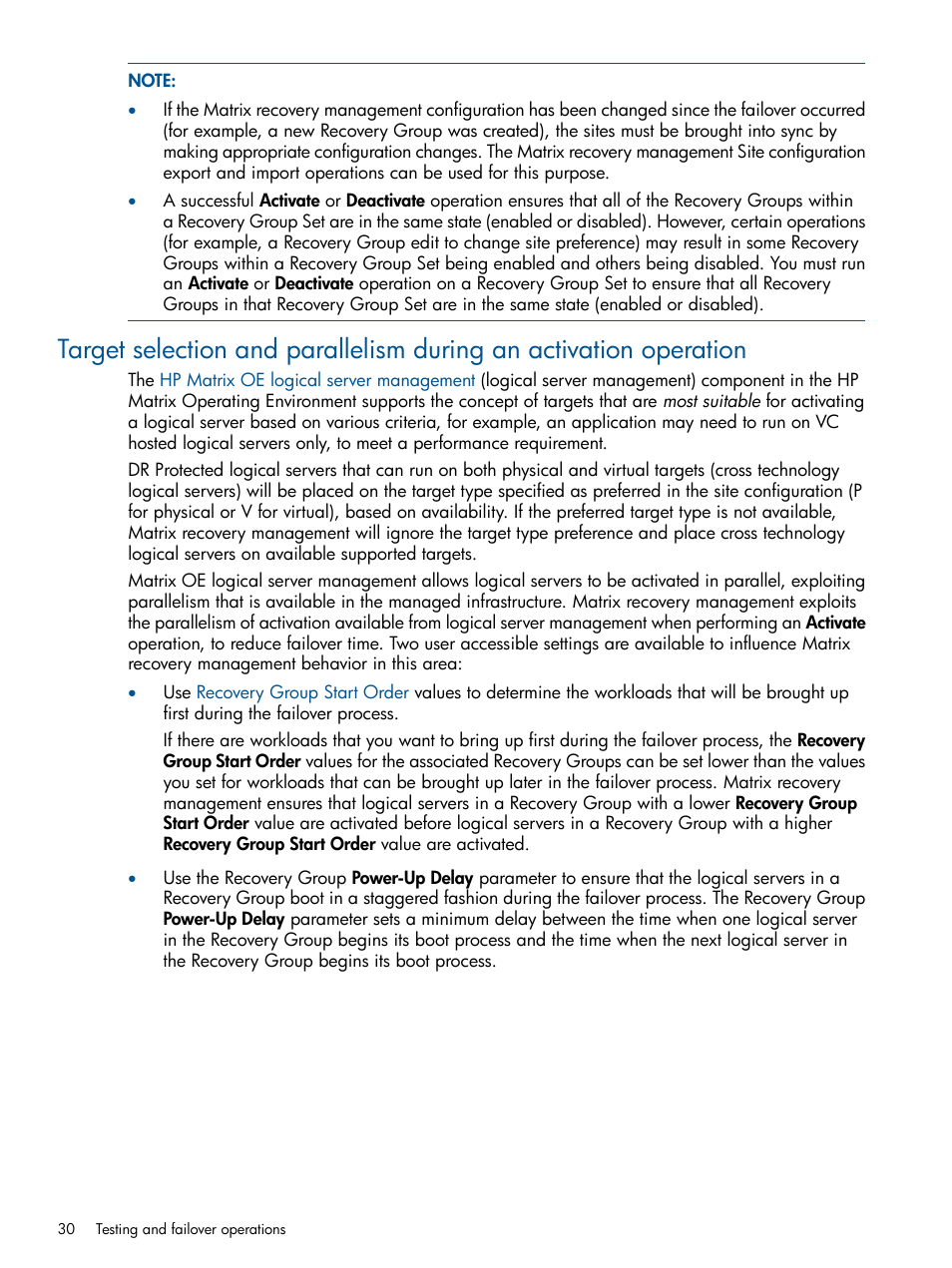 HP Matrix Operating Environment Software User Manual | Page 30 / 71