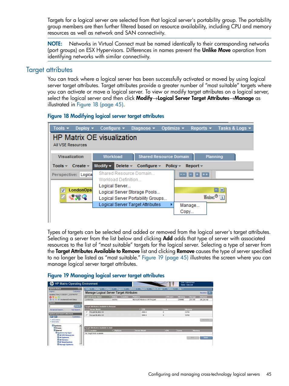 Target attributes | HP Matrix Operating Environment Software User Manual | Page 45 / 71