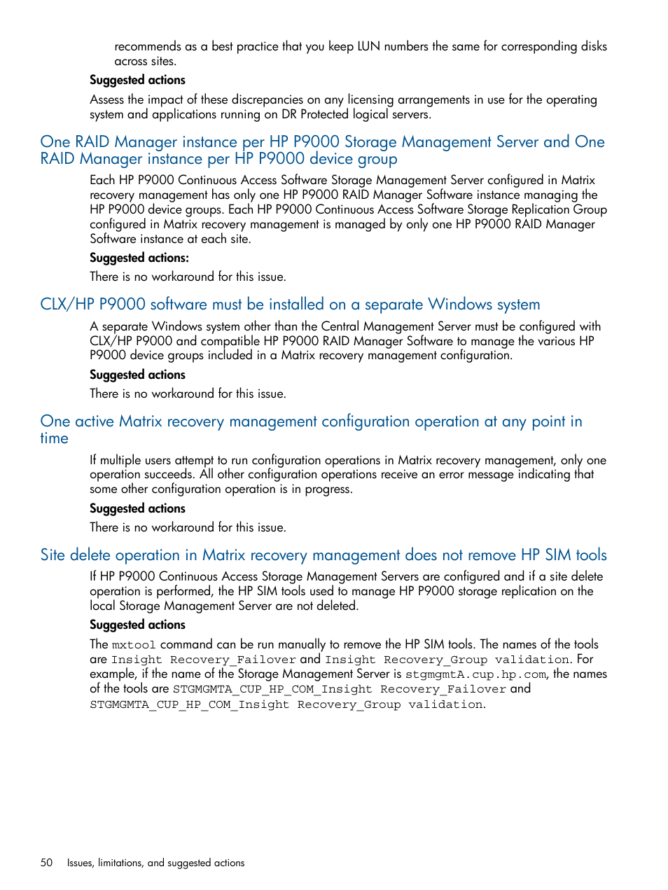 HP Matrix Operating Environment Software User Manual | Page 50 / 71