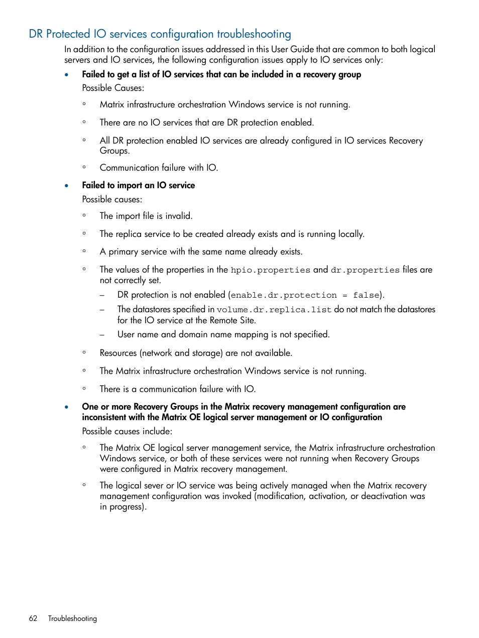 HP Matrix Operating Environment Software User Manual | Page 62 / 71