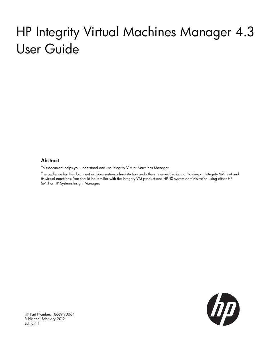 HP Matrix Operating Environment Software User Manual | 128 pages