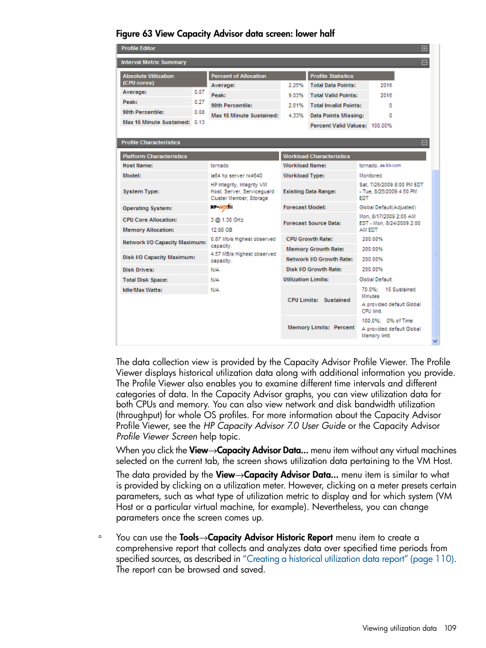 HP Matrix Operating Environment Software User Manual | Page 109 / 128