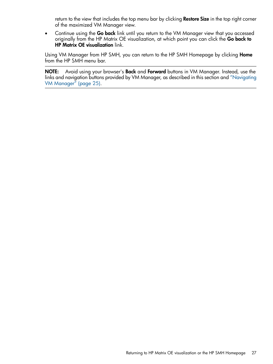 HP Matrix Operating Environment Software User Manual | Page 27 / 128