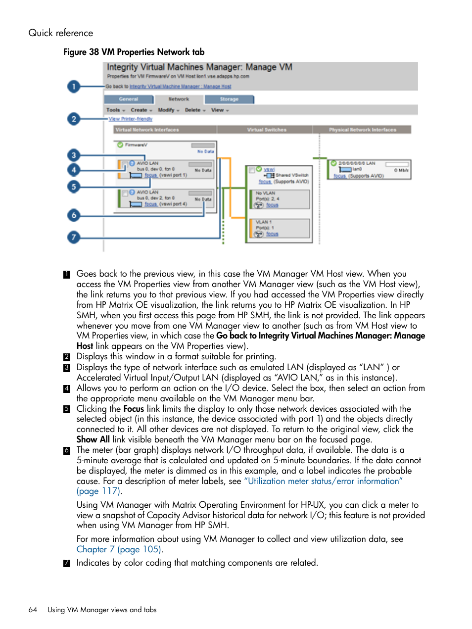 Quick reference | HP Matrix Operating Environment Software User Manual | Page 64 / 128