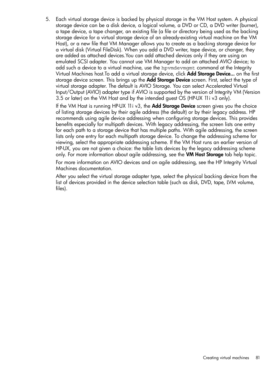 HP Matrix Operating Environment Software User Manual | Page 81 / 128