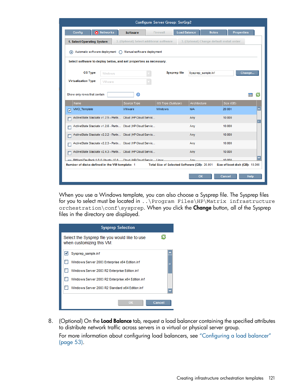 HP Matrix Operating Environment Software User Manual | Page 121 / 232