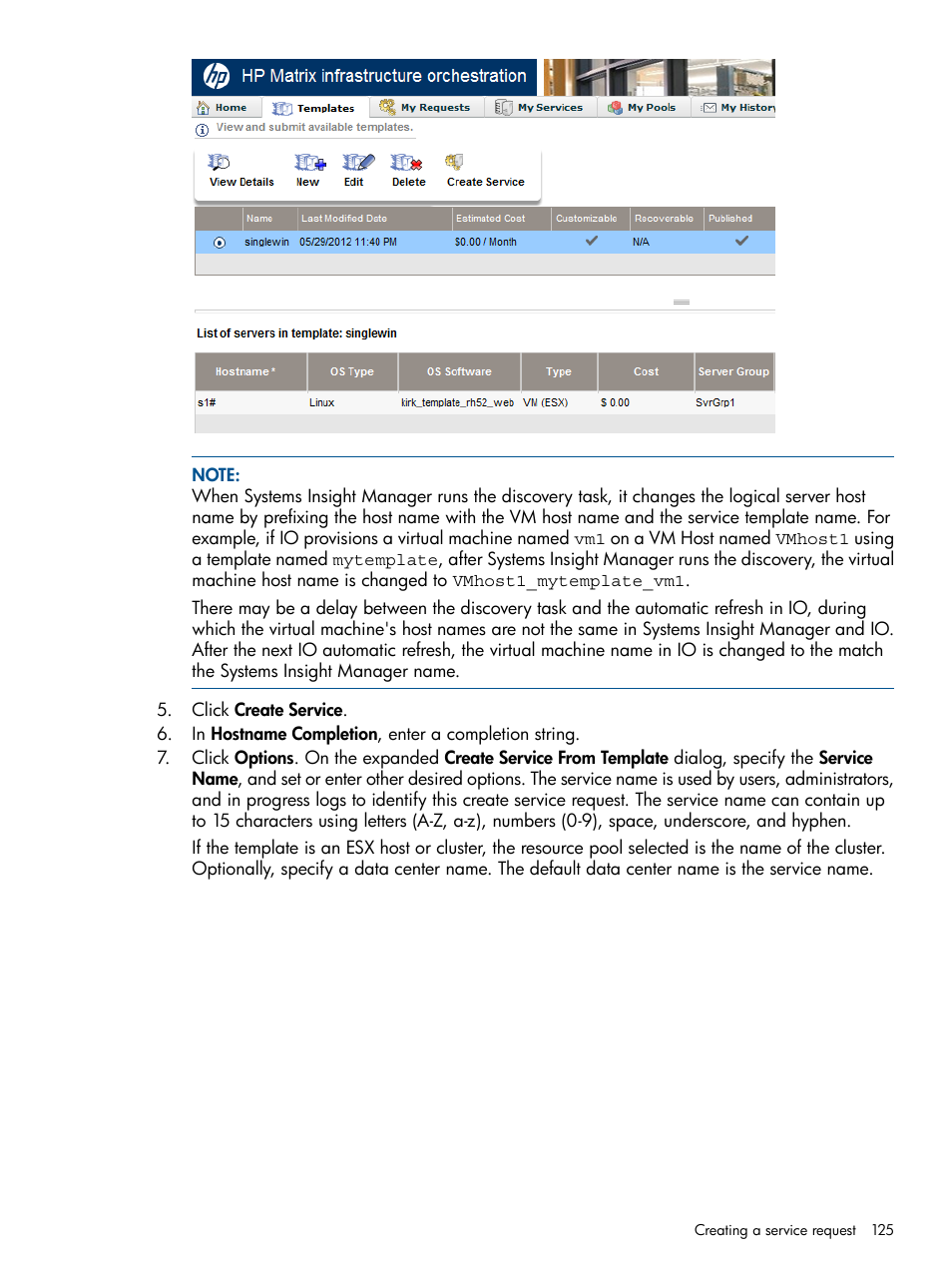 HP Matrix Operating Environment Software User Manual | Page 125 / 232