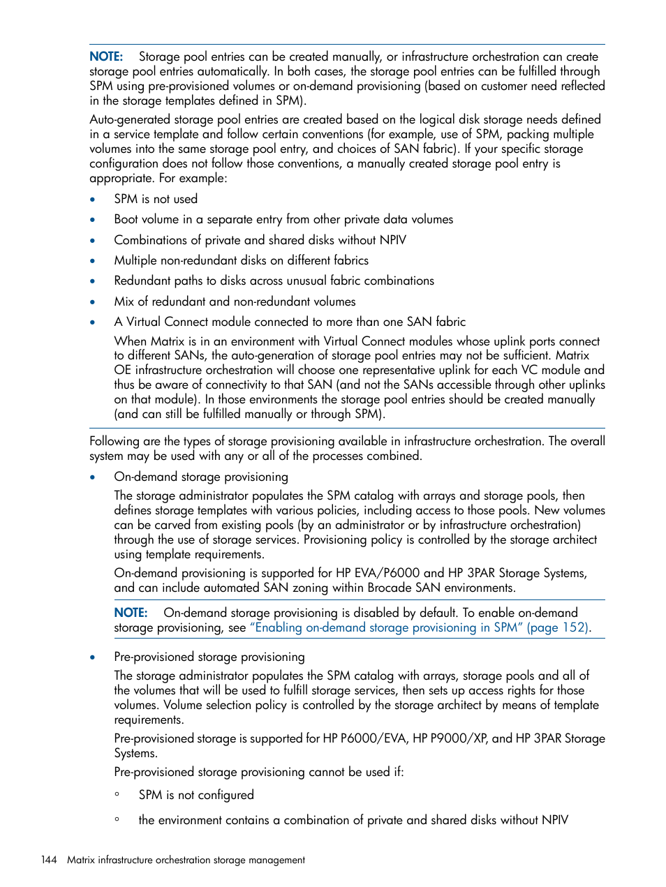 HP Matrix Operating Environment Software User Manual | Page 144 / 232