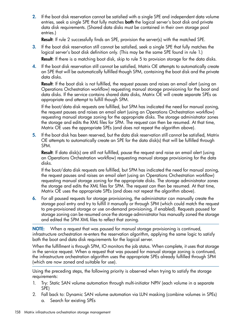 HP Matrix Operating Environment Software User Manual | Page 158 / 232
