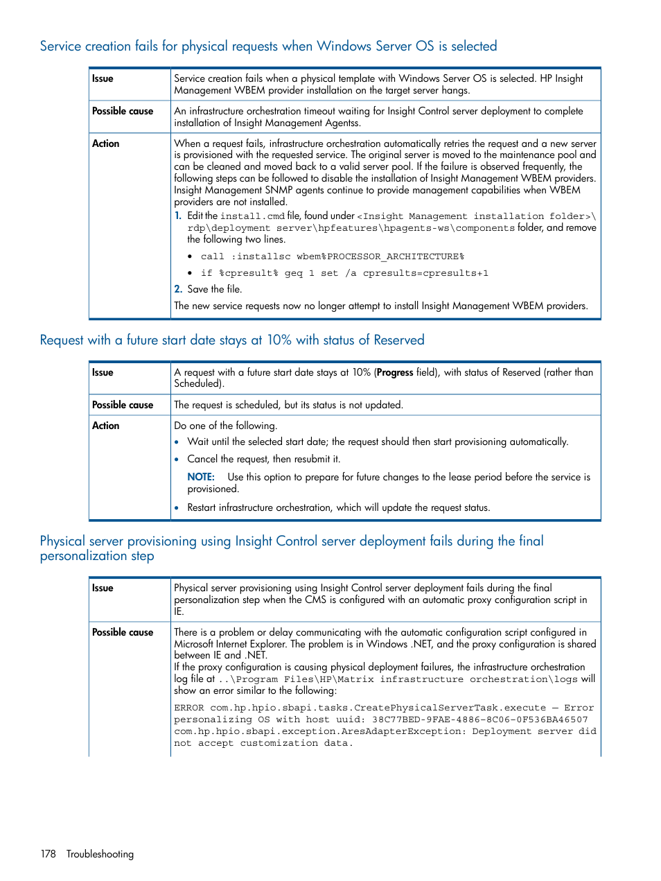 HP Matrix Operating Environment Software User Manual | Page 178 / 232