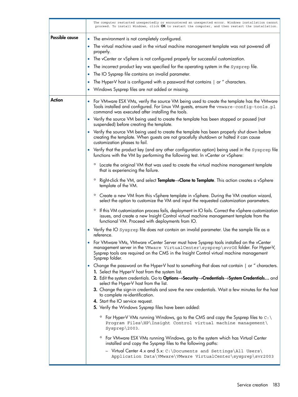 HP Matrix Operating Environment Software User Manual | Page 183 / 232