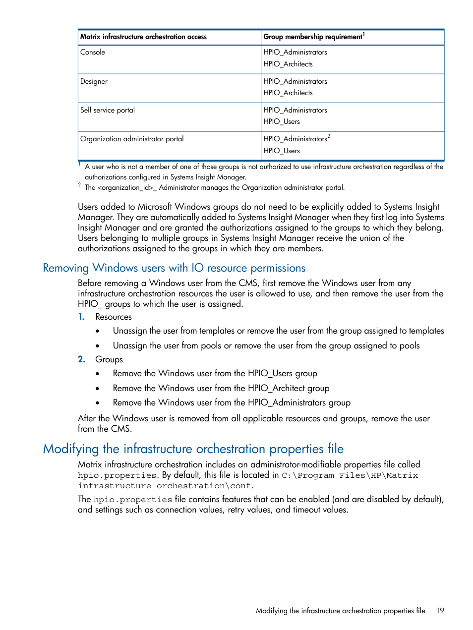 HP Matrix Operating Environment Software User Manual | Page 19 / 232
