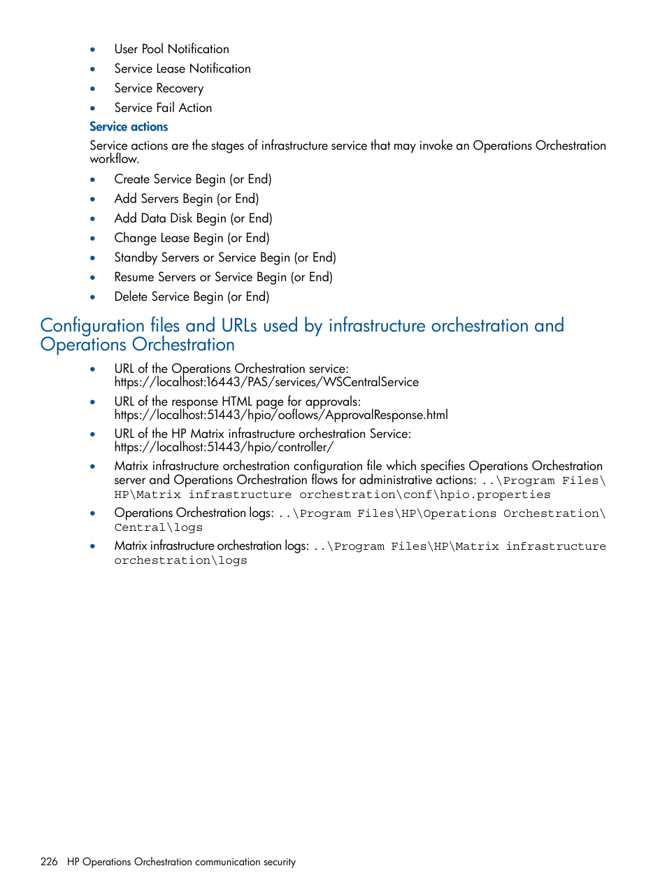 HP Matrix Operating Environment Software User Manual | Page 226 / 232