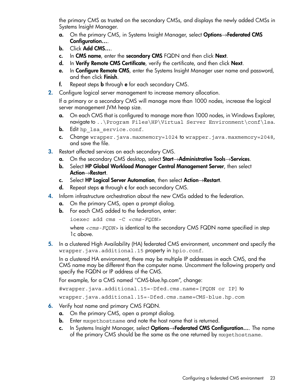 HP Matrix Operating Environment Software User Manual | Page 23 / 232