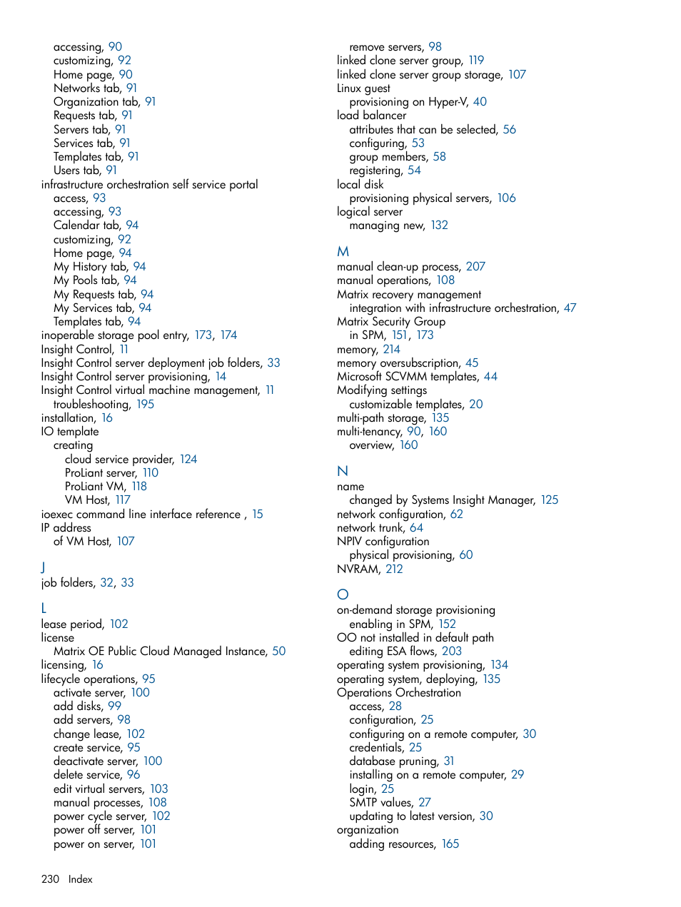 HP Matrix Operating Environment Software User Manual | Page 230 / 232