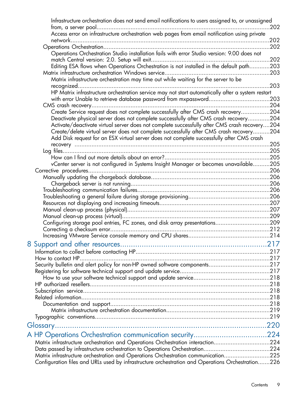 8 support and other resources | HP Matrix Operating Environment Software User Manual | Page 9 / 232