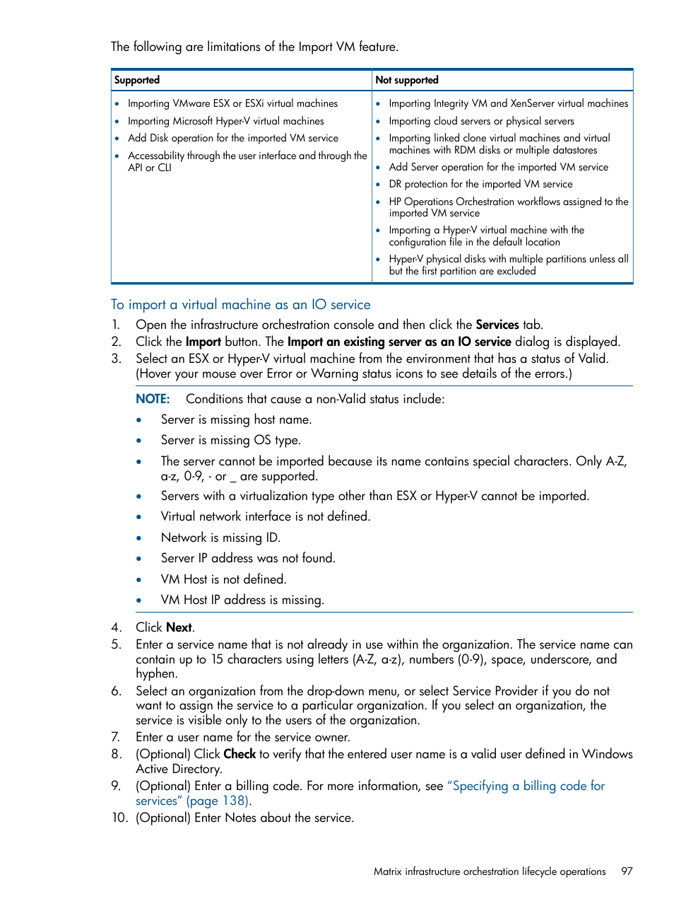 HP Matrix Operating Environment Software User Manual | Page 97 / 232