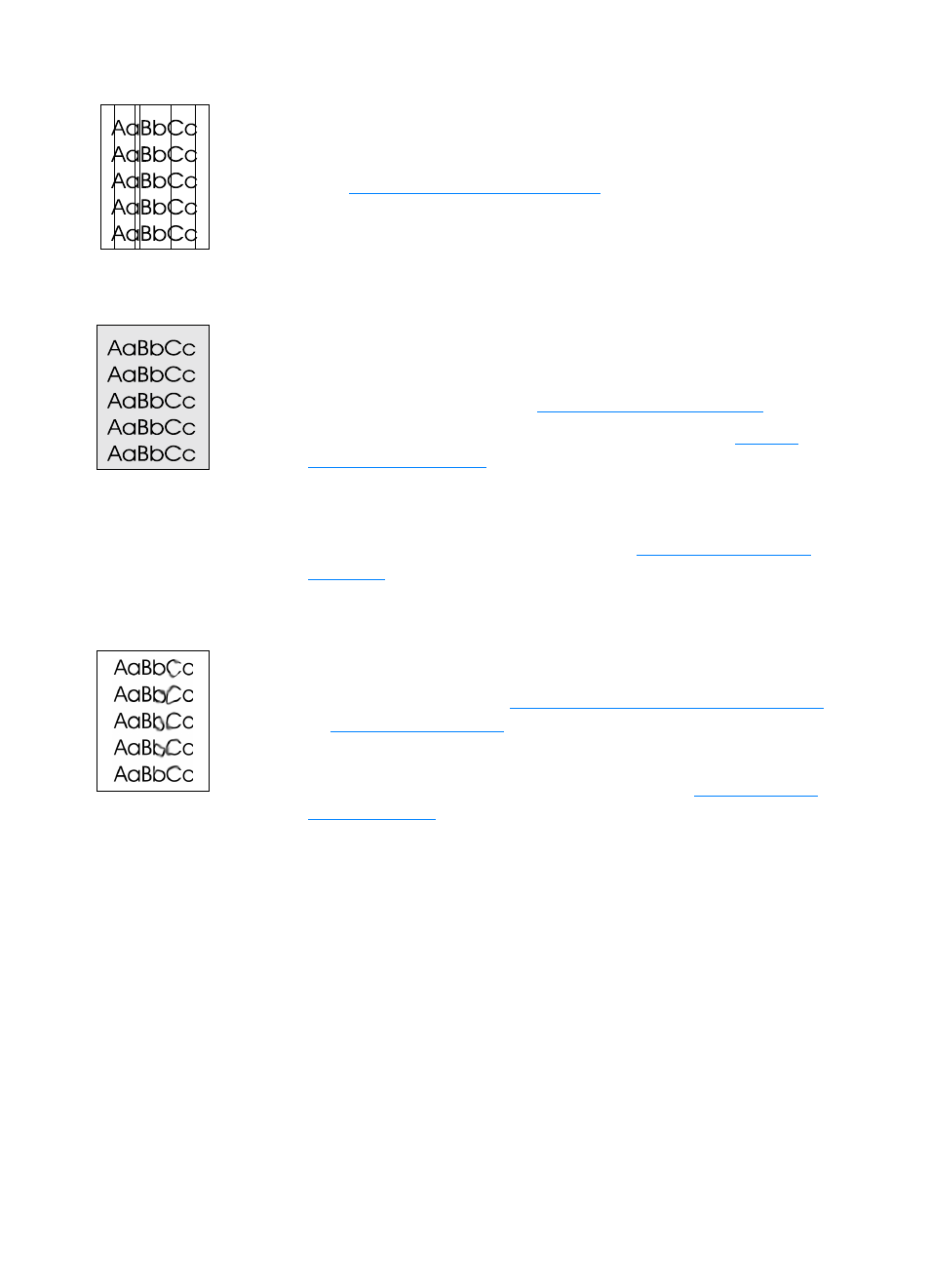 Vertical lines, Gray background, Toner smear | HP Laserjet 1200 User Manual | Page 123 / 278