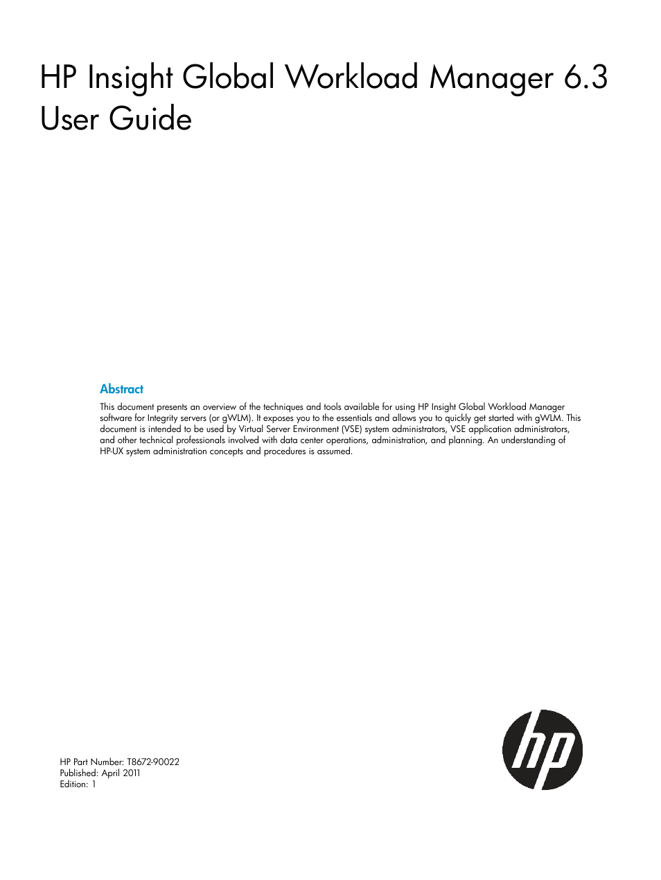 HP Matrix Operating Environment Software User Manual | 66 pages