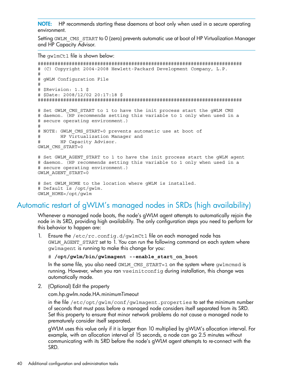 HP Matrix Operating Environment Software User Manual | Page 40 / 66