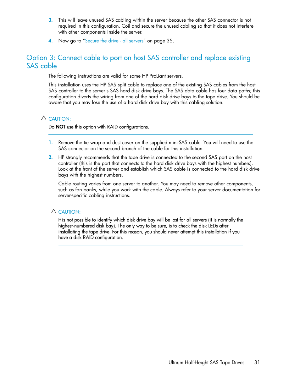 HP StoreEver Ultrium Tape Drives User Manual | Page 31 / 76