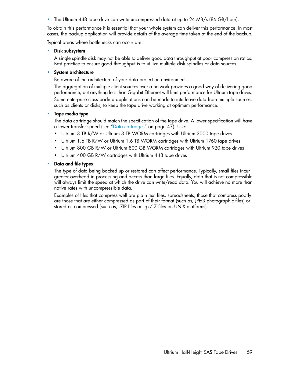 HP StoreEver Ultrium Tape Drives User Manual | Page 59 / 76