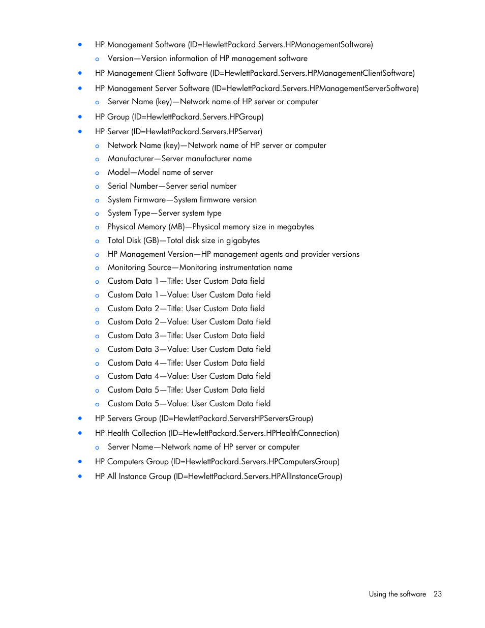 HP Server Management Packs for Microsoft System Center Essentials User Manual | Page 23 / 86