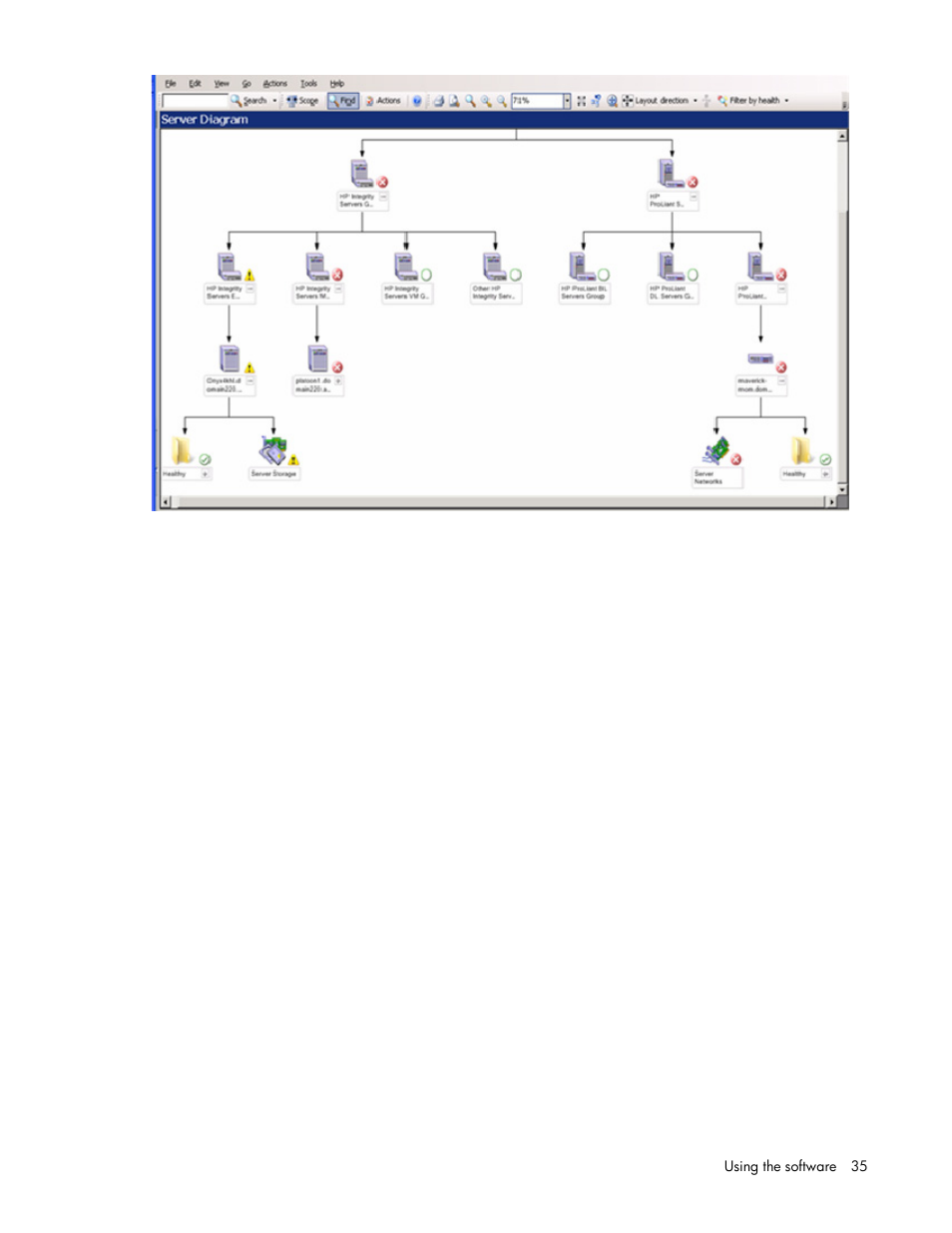 HP Server Management Packs for Microsoft System Center Essentials User Manual | Page 35 / 86