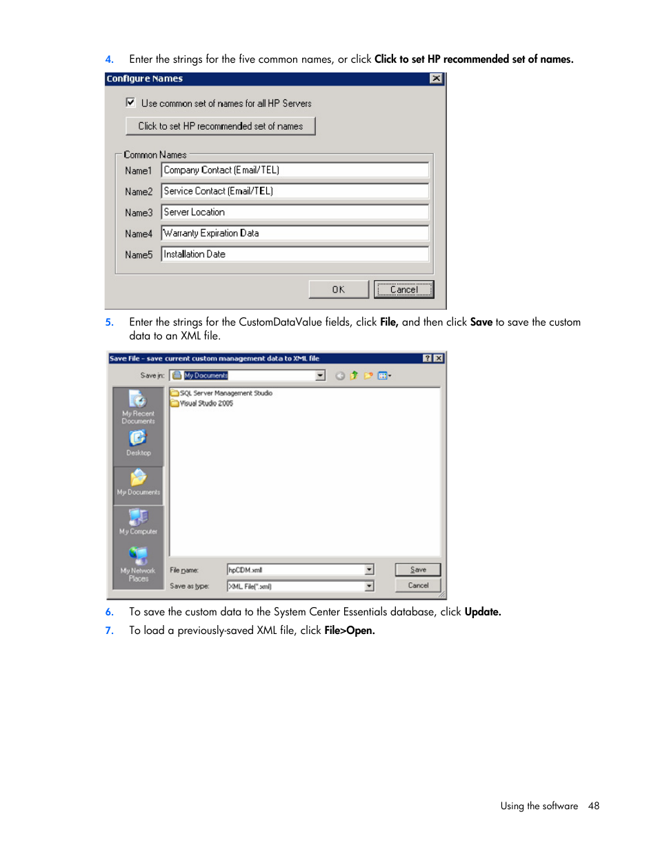 HP Server Management Packs for Microsoft System Center Essentials User Manual | Page 48 / 86