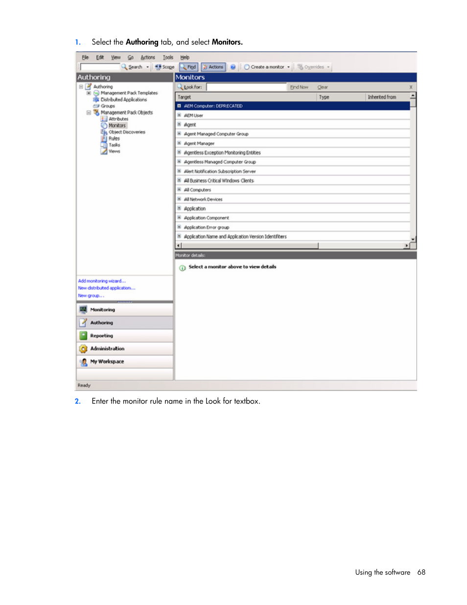 HP Server Management Packs for Microsoft System Center Essentials User Manual | Page 68 / 86