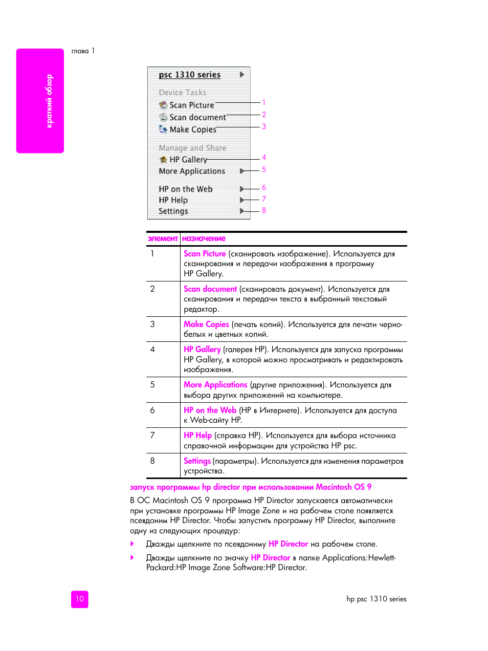 HP PSC 1315 'все в одном' User Manual | Page 18 / 84