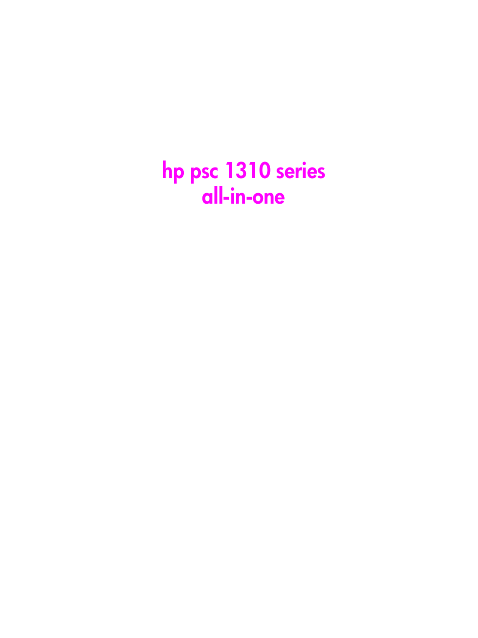HP PSC 1315 'все в одном' User Manual | Page 3 / 84
