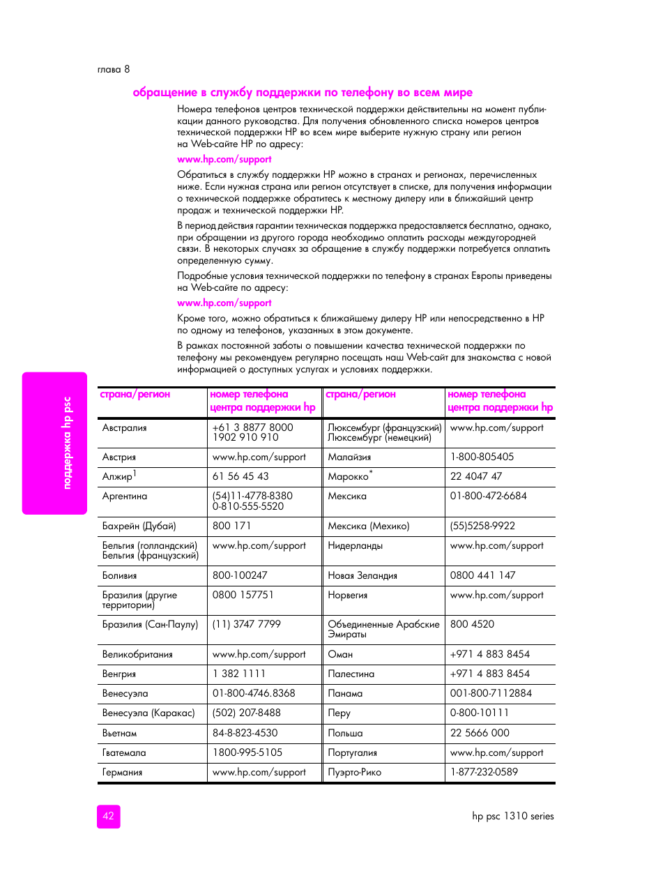 HP PSC 1315 'все в одном' User Manual | Page 50 / 84