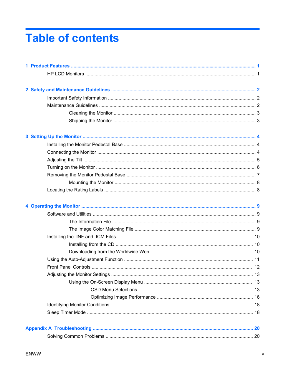 HP L1506x 15-inch Non-Touch Monitor User Manual | Page 5 / 37