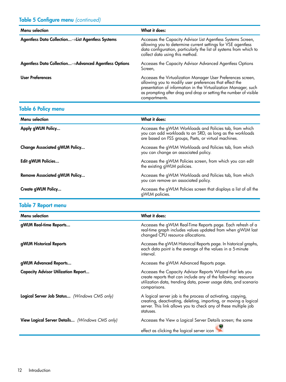 HP Matrix Operating Environment Software User Manual | Page 12 / 136