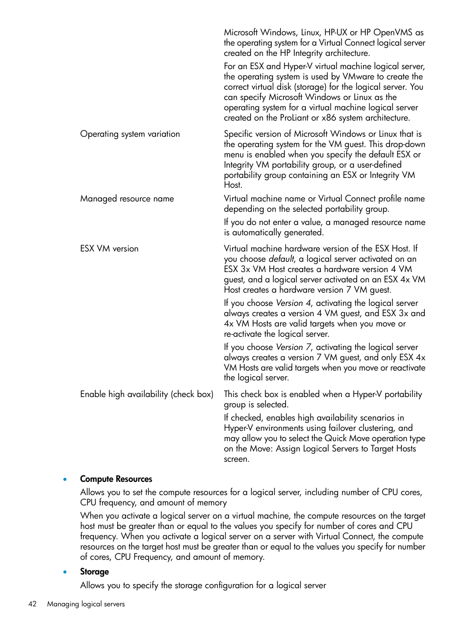 HP Matrix Operating Environment Software User Manual | Page 42 / 136