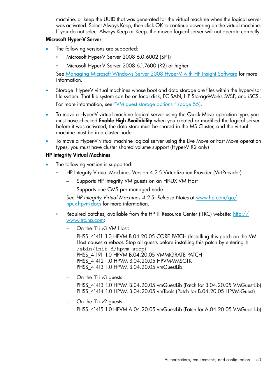 HP Matrix Operating Environment Software User Manual | Page 53 / 136