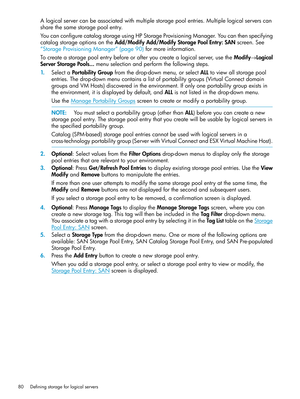 HP Matrix Operating Environment Software User Manual | Page 80 / 136