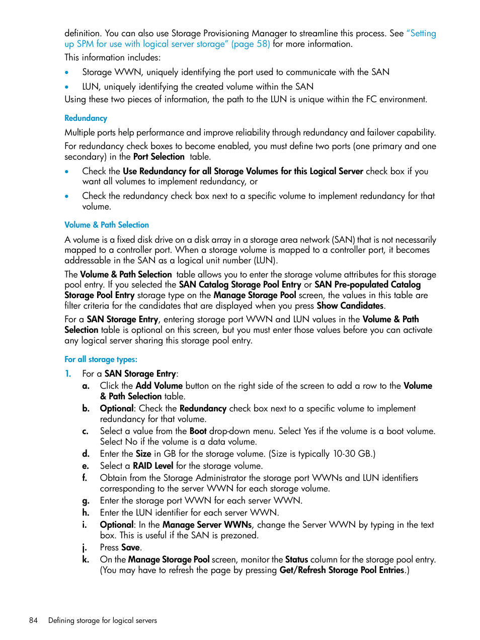 HP Matrix Operating Environment Software User Manual | Page 84 / 136
