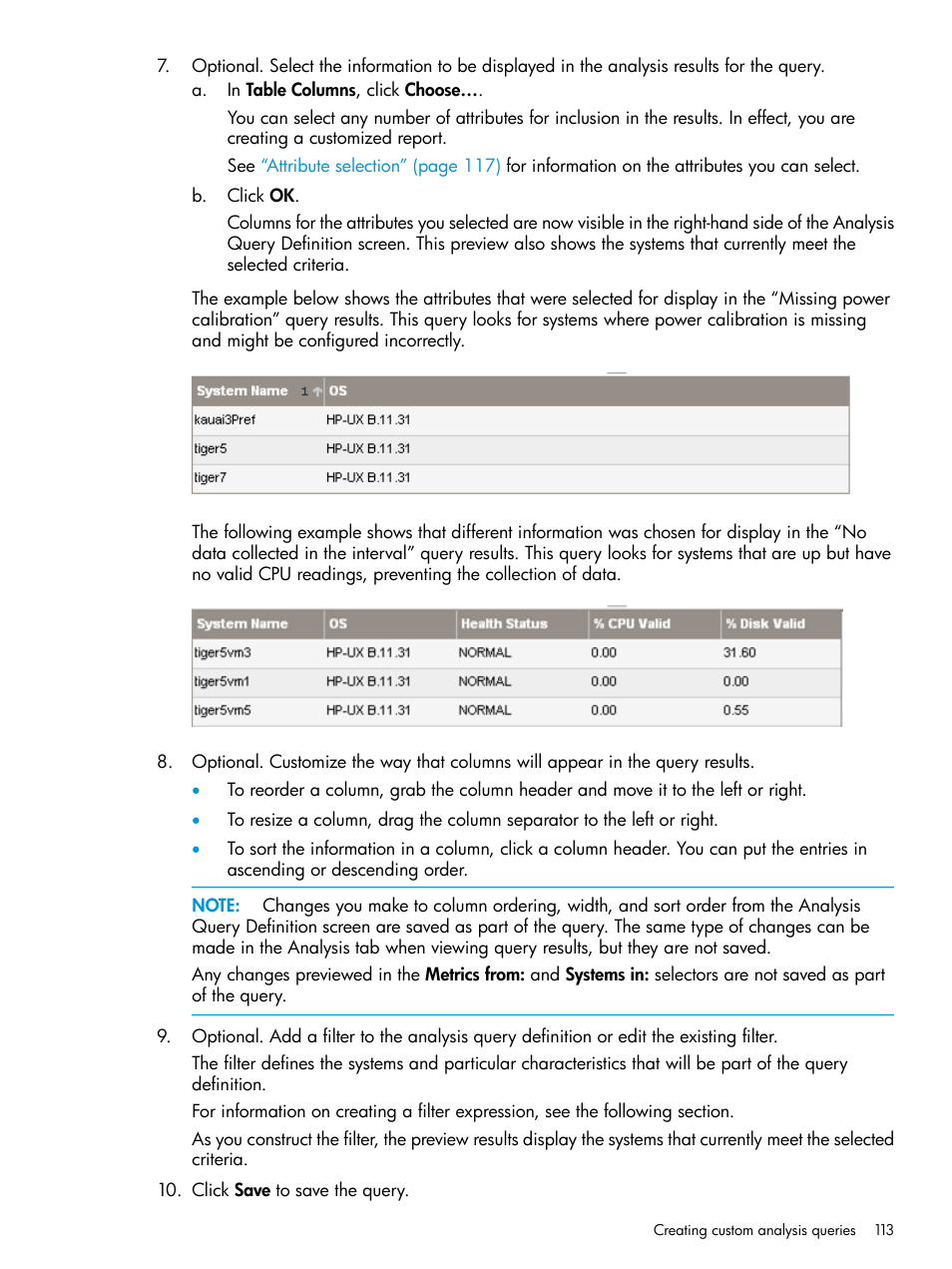 HP Matrix Operating Environment Software User Manual | Page 113 / 245