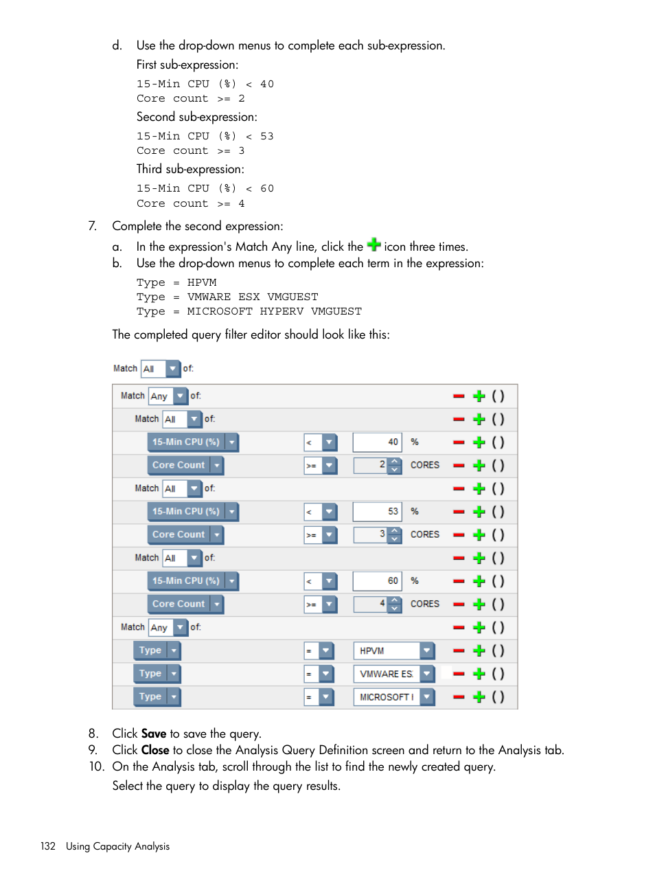 HP Matrix Operating Environment Software User Manual | Page 132 / 245