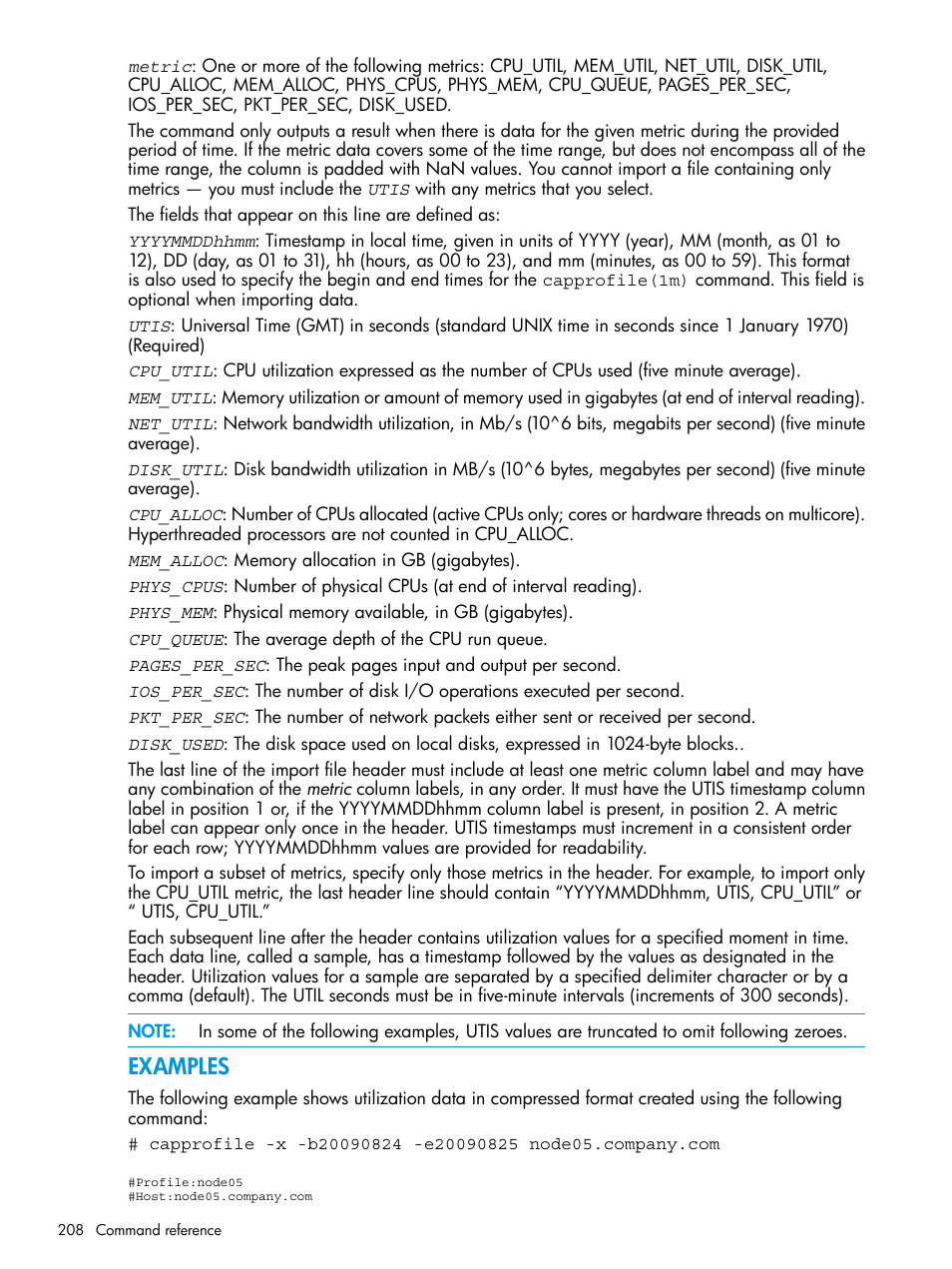 Examples | HP Matrix Operating Environment Software User Manual | Page 208 / 245