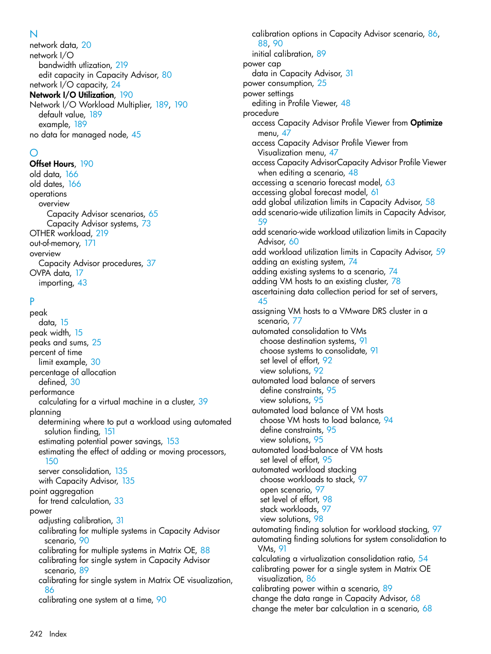 HP Matrix Operating Environment Software User Manual | Page 242 / 245