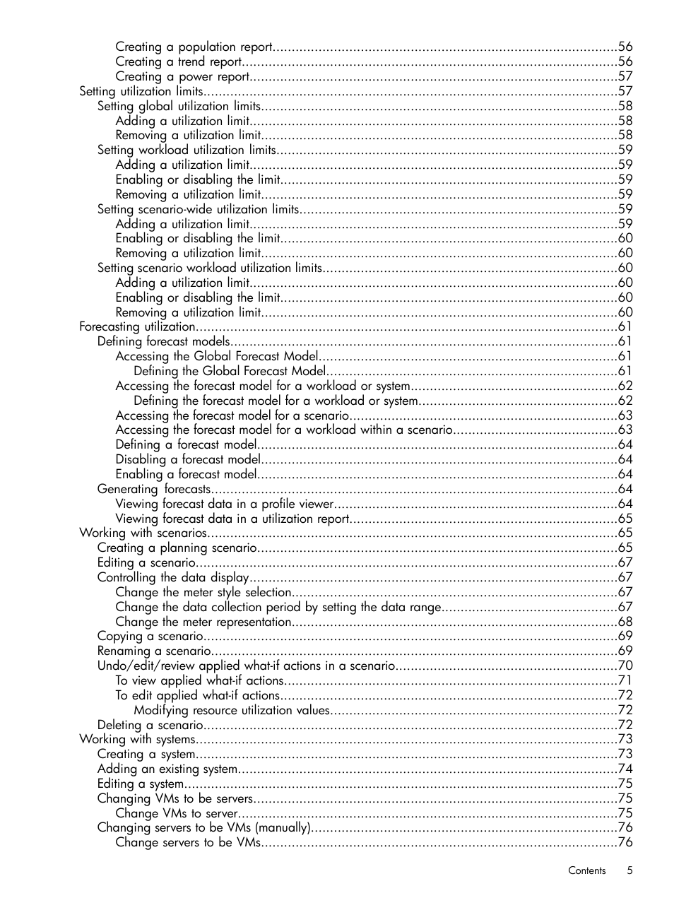 HP Matrix Operating Environment Software User Manual | Page 5 / 245