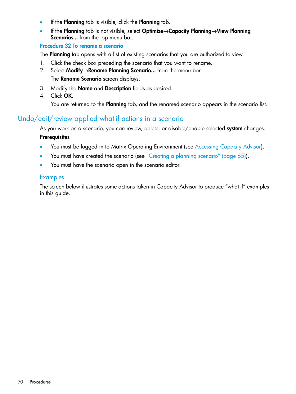 HP Matrix Operating Environment Software User Manual | Page 70 / 245